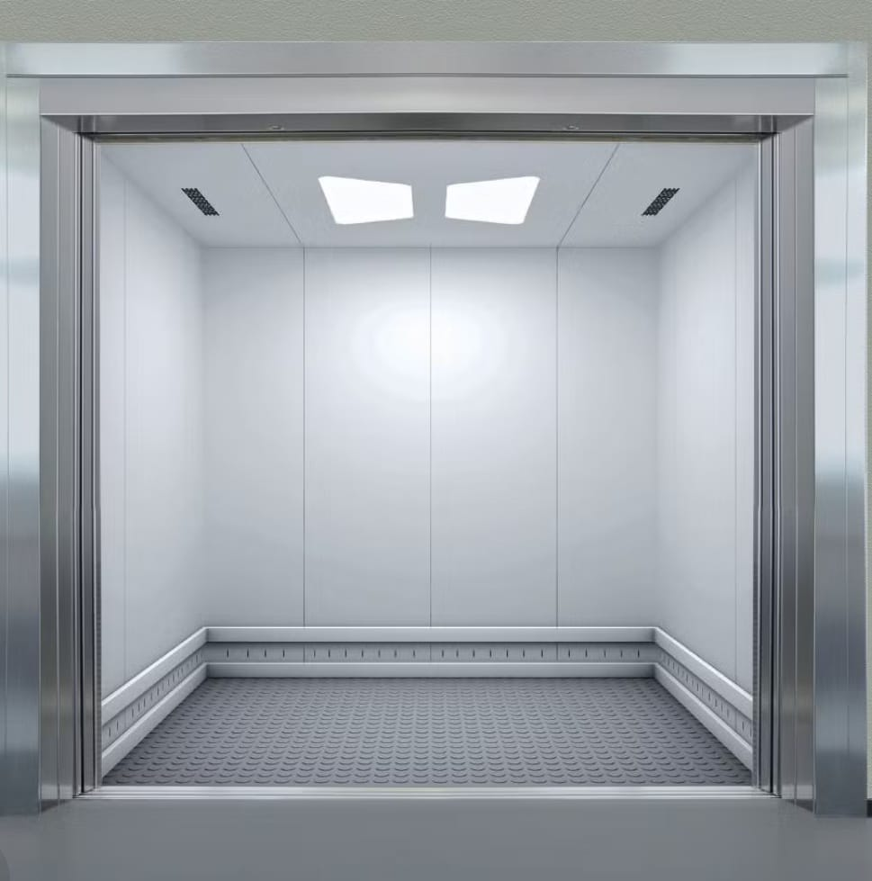 Modern commercial freight lift